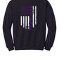 Youth Flag Back Crewneck Sweatshirt