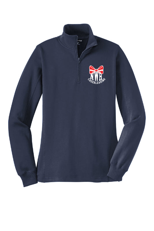 NWR Cheerleading Ladies Cut 1/4 Zip Sweatshirt