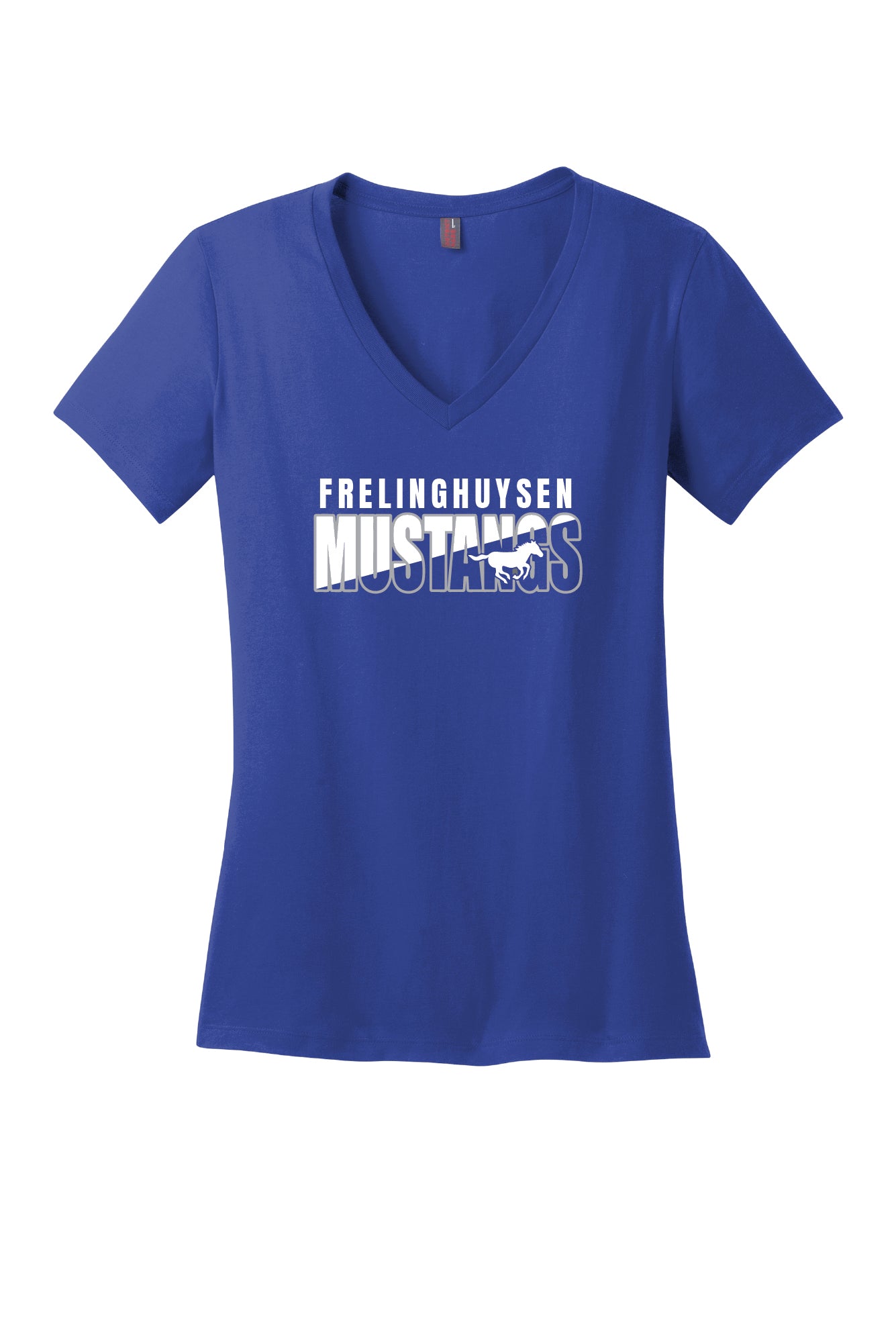 Frelinghuysen Mustangs I Ladies V-Neck