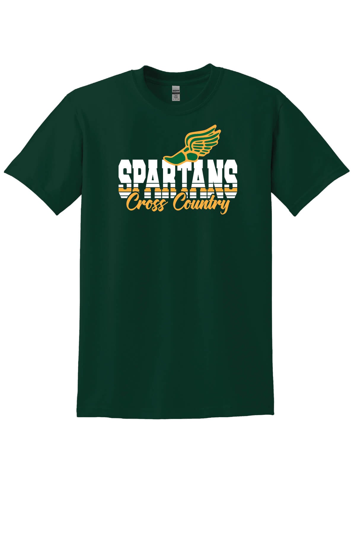 Spartans Cross Country Short Sleeve T-Shirt green