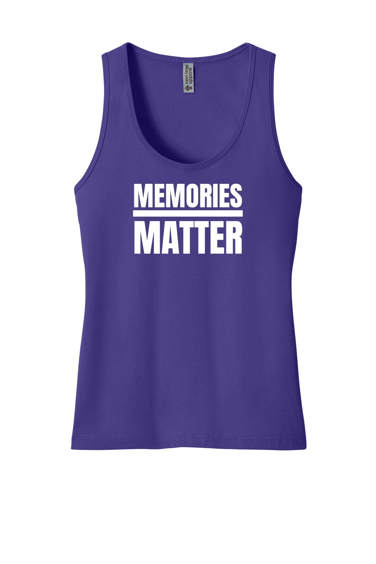 Memories Matter-Flag Back Ladies Tank Top