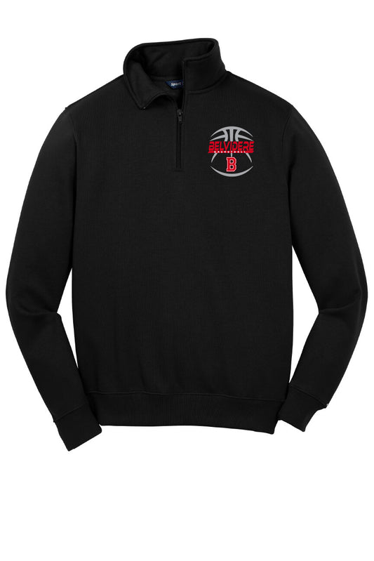 Sport Tek 1/4 Zip Sweatshirt (Unisex) black