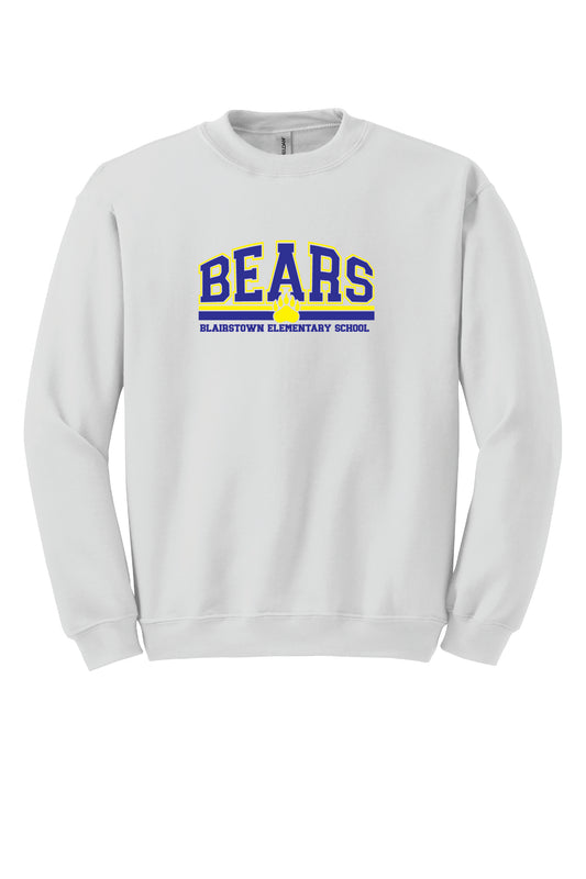 Blairstown Elementary BES Bears Crewneck Sweatshirt (Youth)