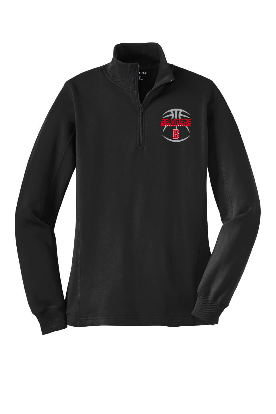 Sport Tek 1/4 Zip Sweatshirt (Ladies) black