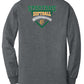 Spartans Softball Long Sleeve T-Shirt (Youth) gray, back