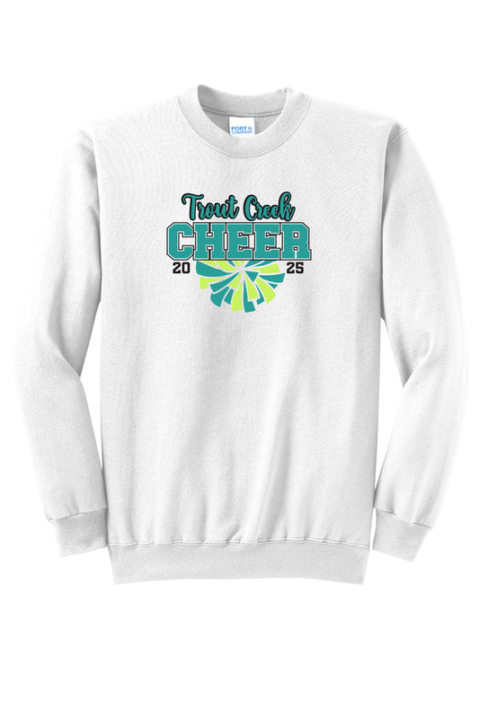 Adult Trout Creek Cheer (Script) Crewneck Sweatshirt