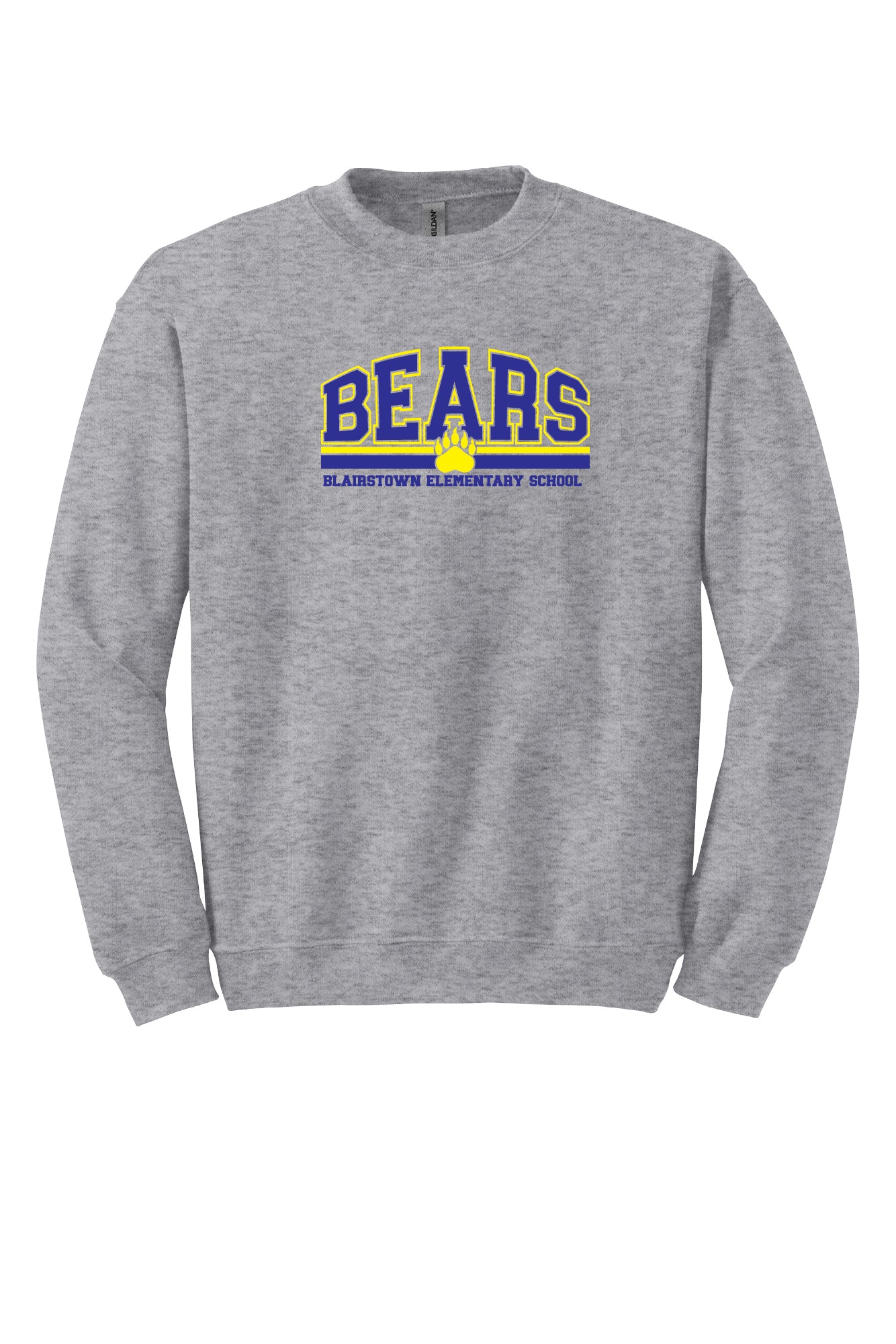 Blairstown Elementary BES Bears Crewneck Sweatshirt