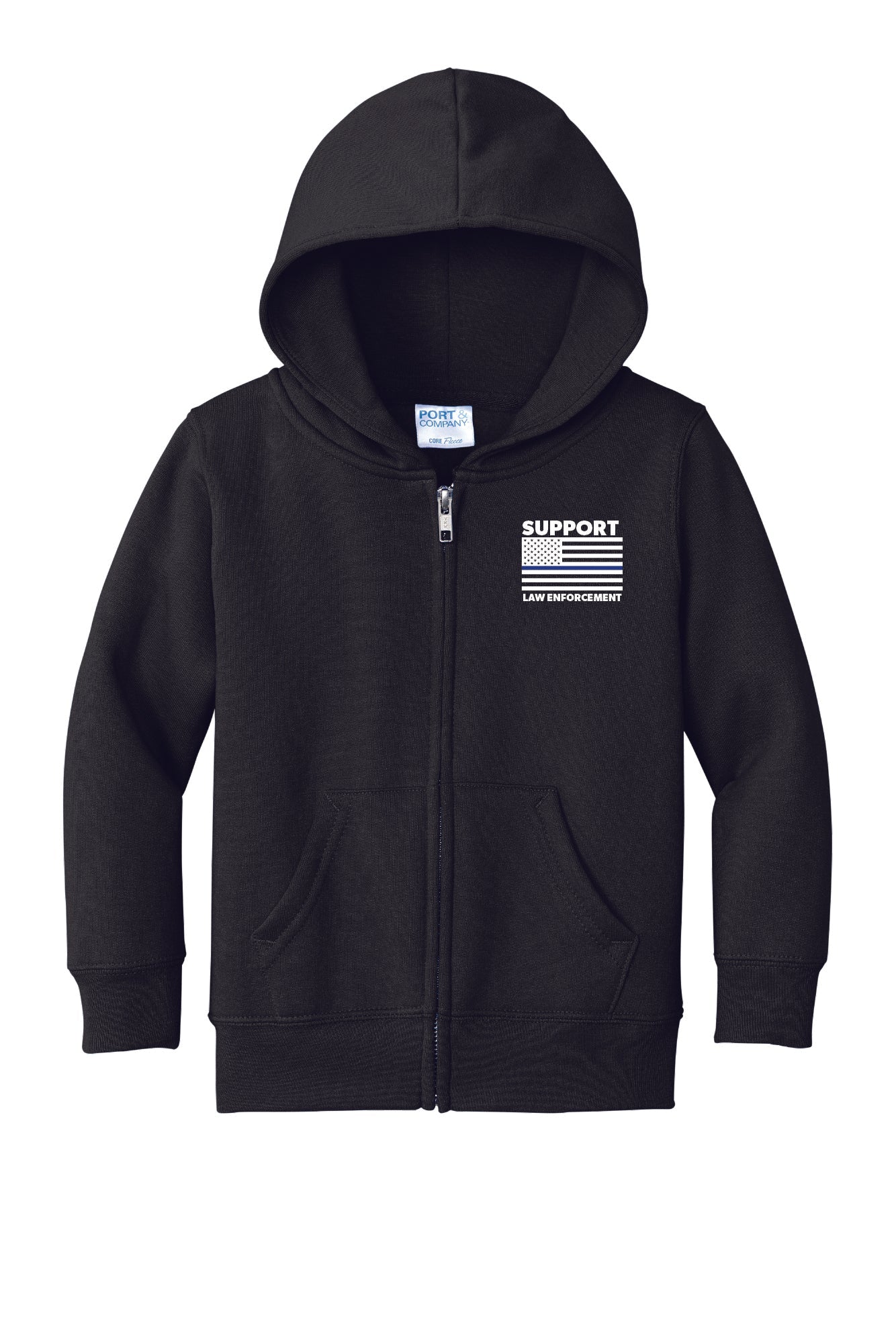 Toddler Zip-up Hoodie- Circle Logo