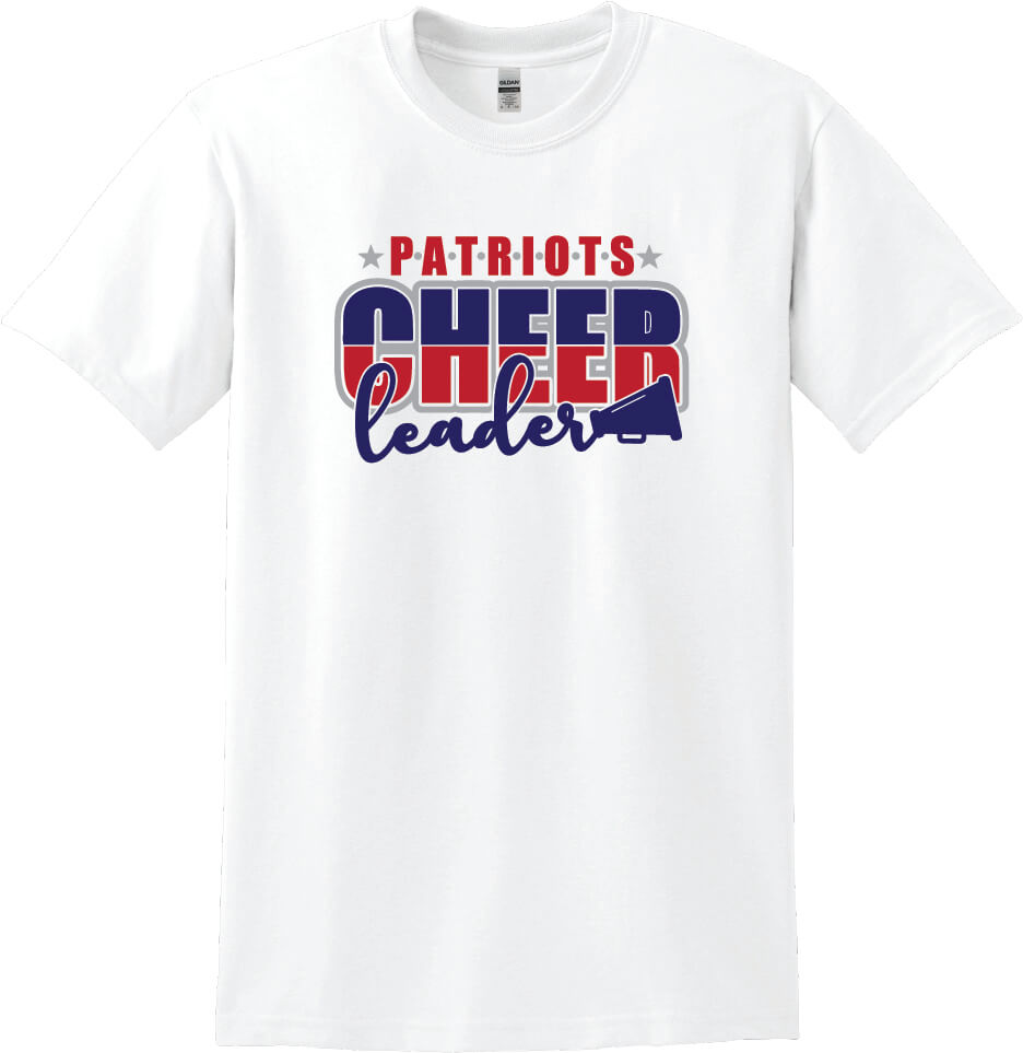 Patriots Cheerleader Short Sleeve T-Shirt (Youth) white