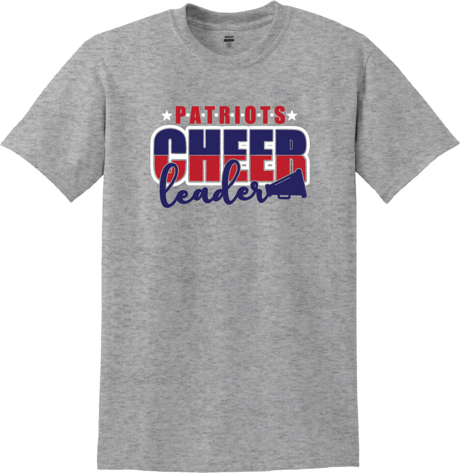 Patriots Cheerleader Short Sleeve T-Shirt (Youth) gray