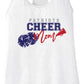 Cheer Mom Racerback Tank white