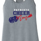 Cheer Mom Racerback Tank gray