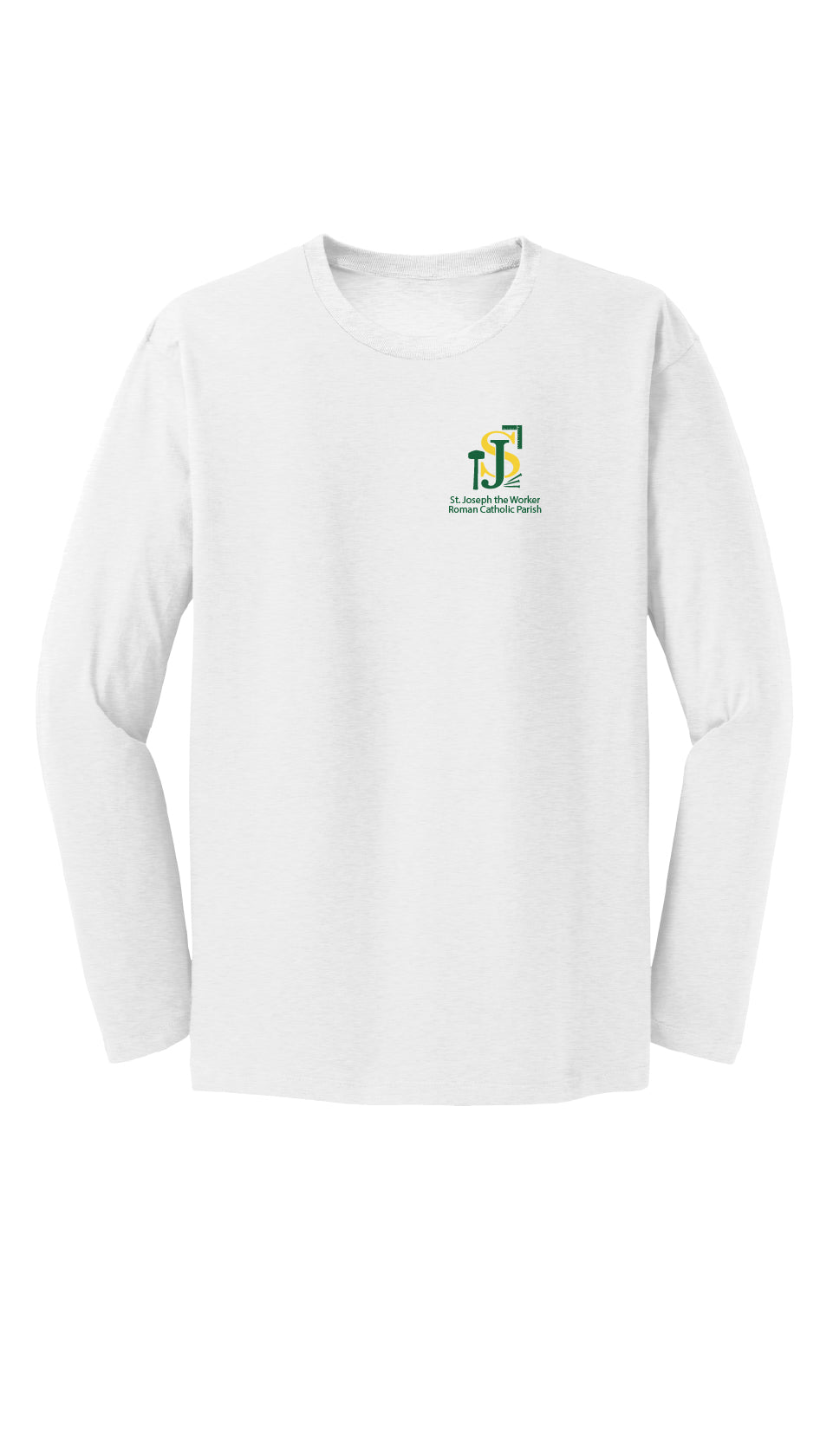St. Joseph the Worker II Long Sleeve T-shirt-Full Color Logo