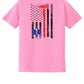 Toddler Flag Back Short Sleeve T-Shirt