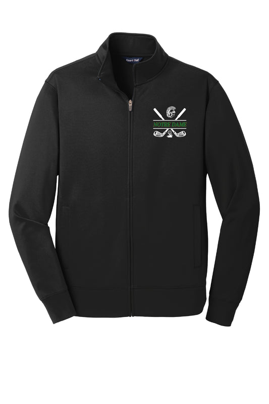Notre Dame Golf Sport Wick Full-Zip Jacket (Unisex)