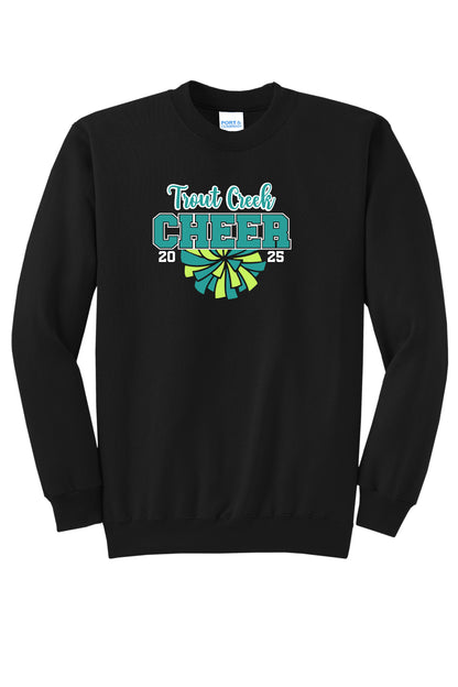 Adult Trout Creek Cheer (Script) Crewneck Sweatshirt