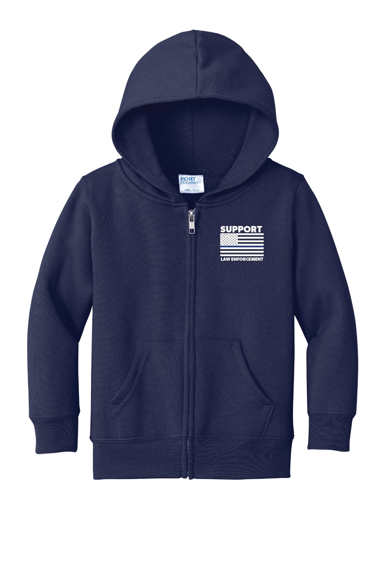 Toddler Zip-up Hoodie- Circle Logo