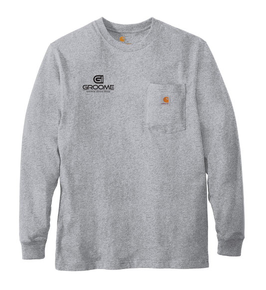 Carhartt ® Workwear Pocket Long Sleeve T-Shirt with Small Logo on Front