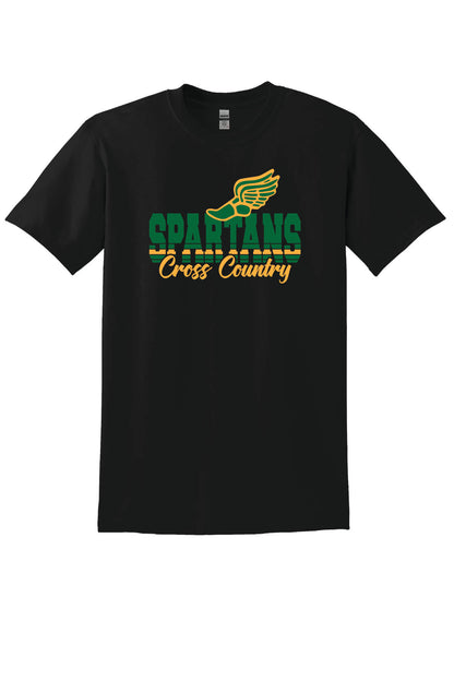 Spartans Cross Country Short Sleeve T-Shirt black