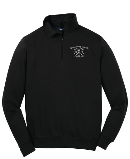 Spring Valley Pony Sport Tek 1/4 Zip Sweatshirt (Unisex) black