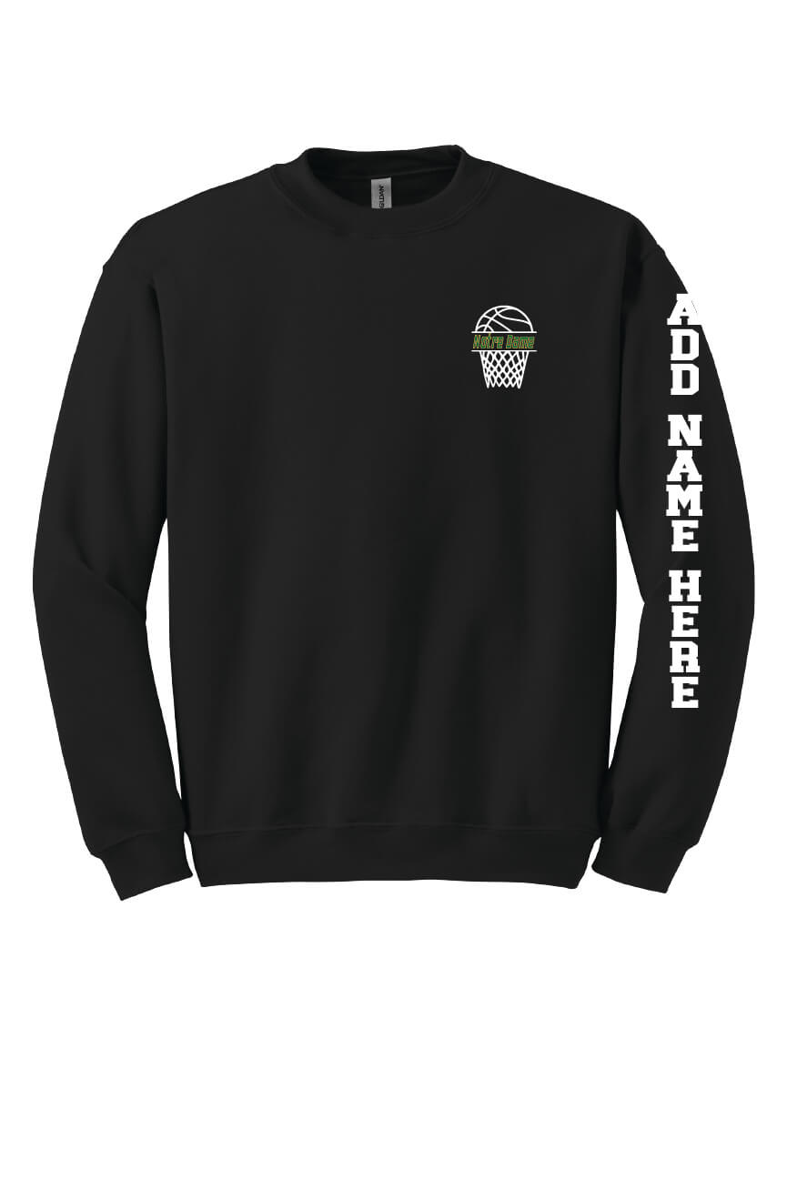 Spartans Basketball Crewneck Sweatshirt black-front