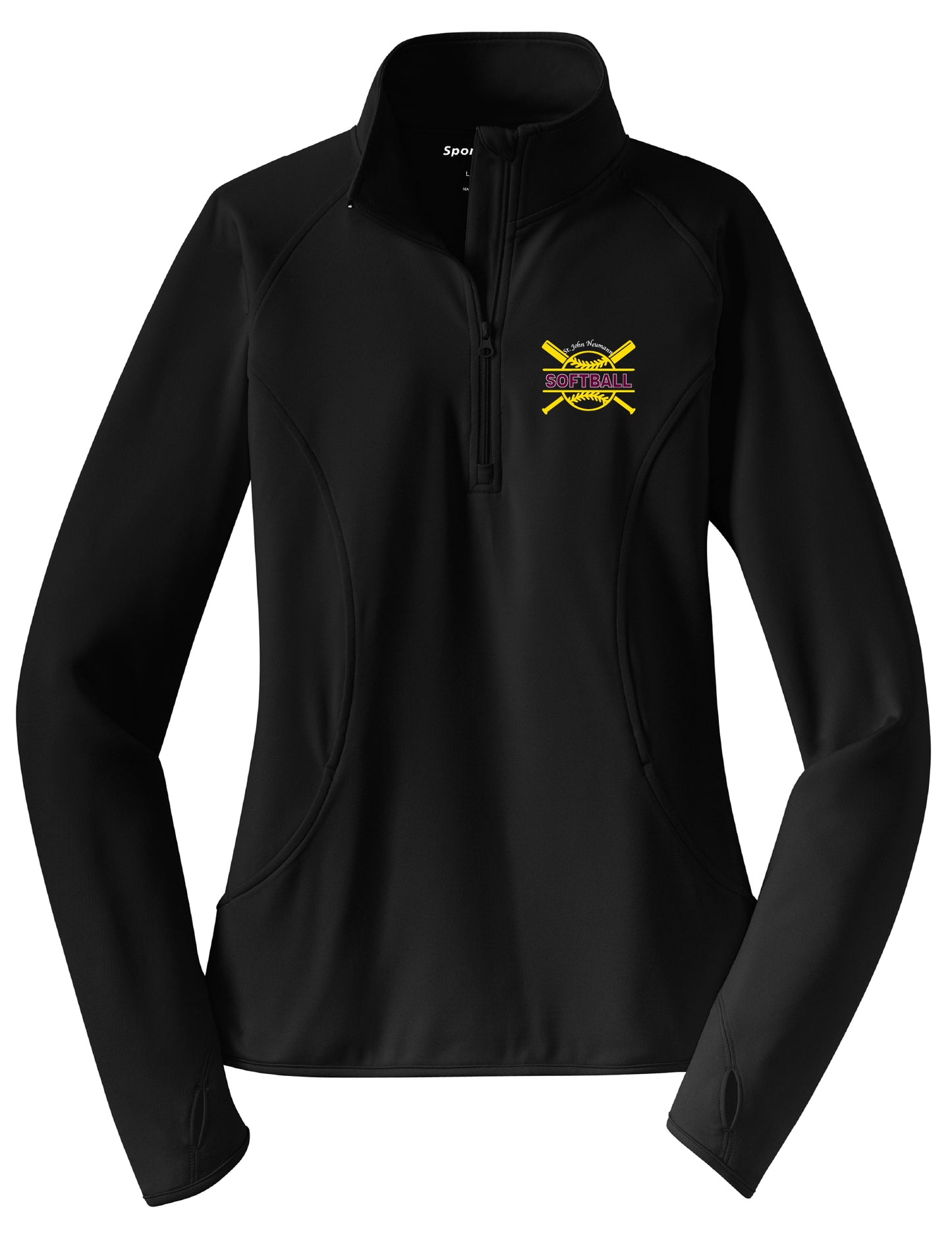 SJN Softball Sport Tek 1/4 Zip Pullover (Ladies)