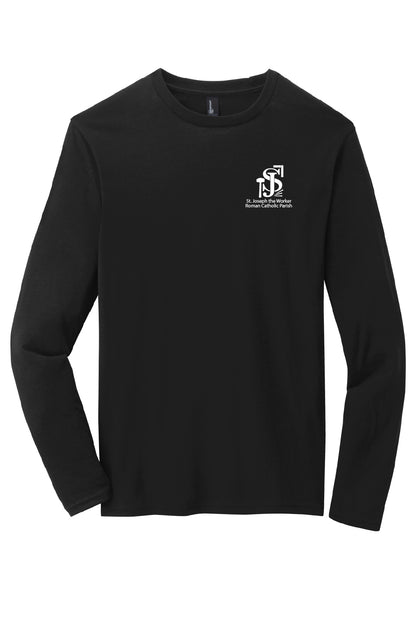 St. Joseph the Worker II Long Sleeve T-shirt-Single Color Logo