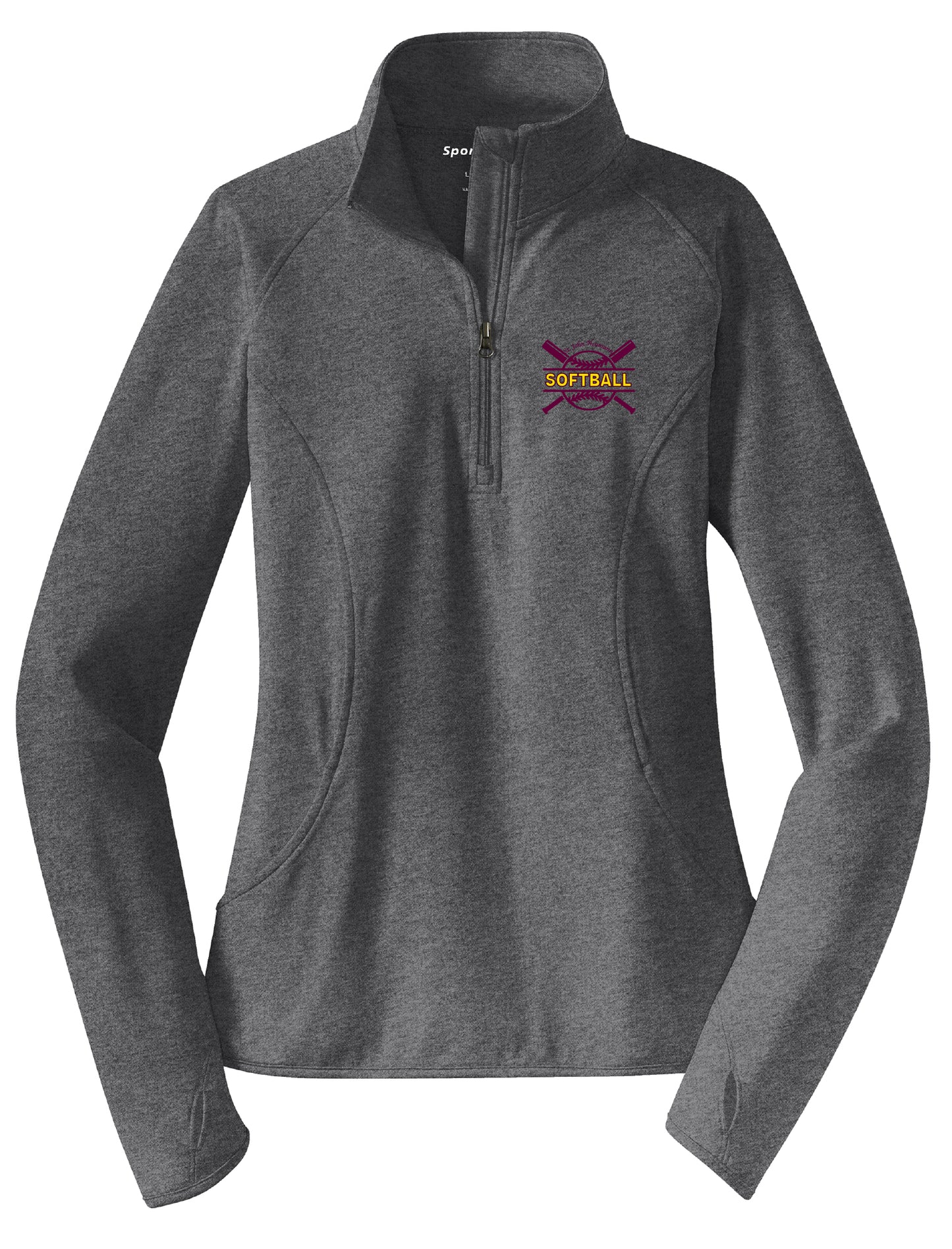 SJN Softball Sport Tek 1/4 Zip Pullover (Ladies)