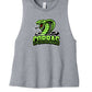 Cobras Bella Canvas Women's Racerback Crop Tank