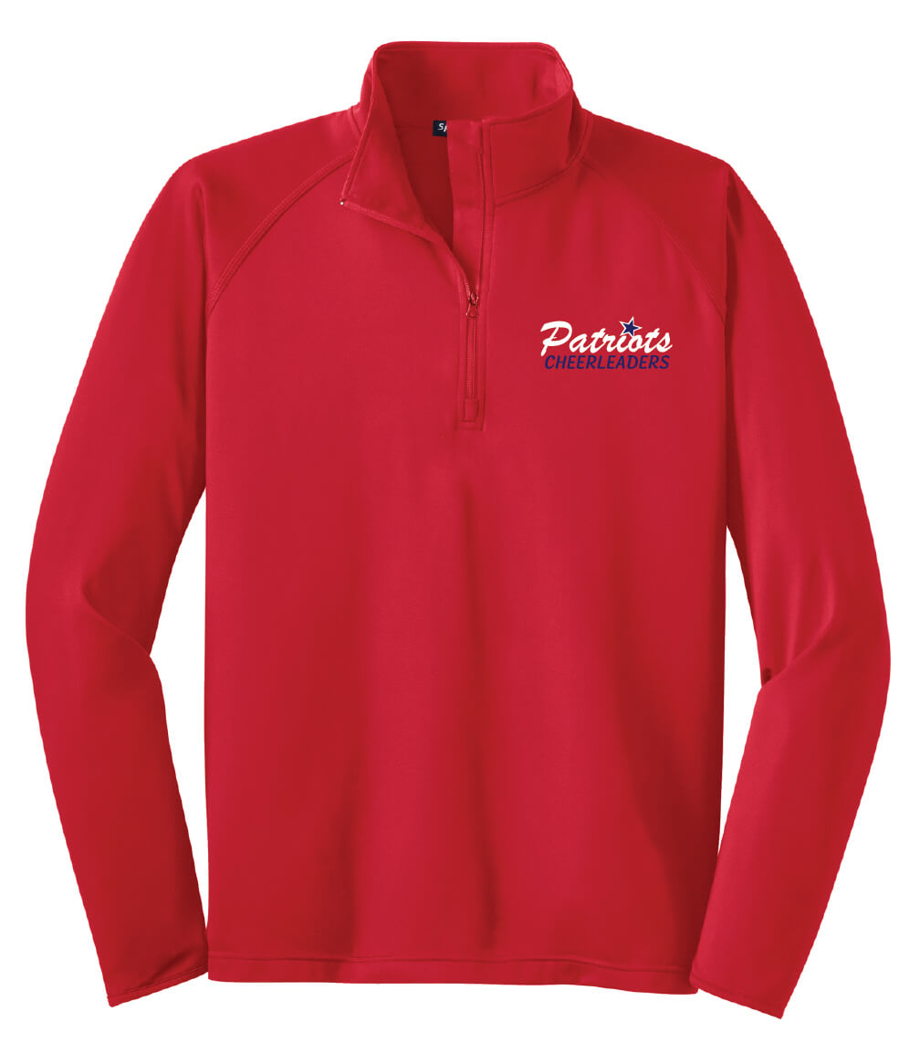 Patriots Cheer Leader Zip Pullover (Unisex) red