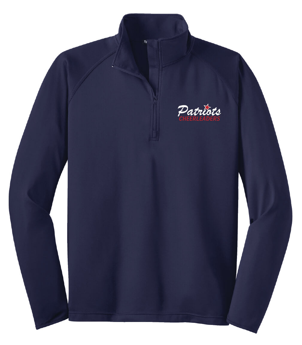 Patriots Cheer Leader Zip Pullover (Unisex) navy