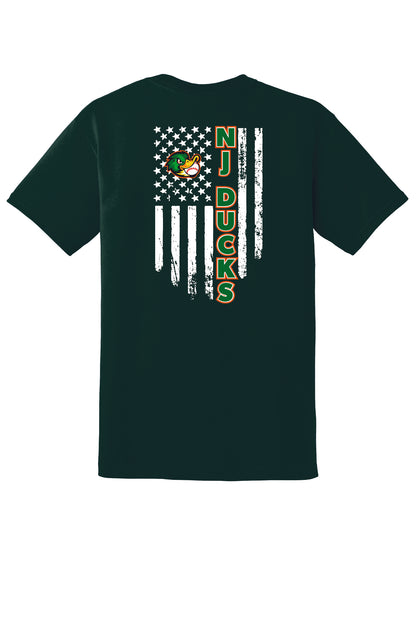 Adult Flag Back Short Sleeve T-Shirt