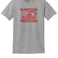 Blairstown Wrestling Flag Short Sleeve T-Shirt gray