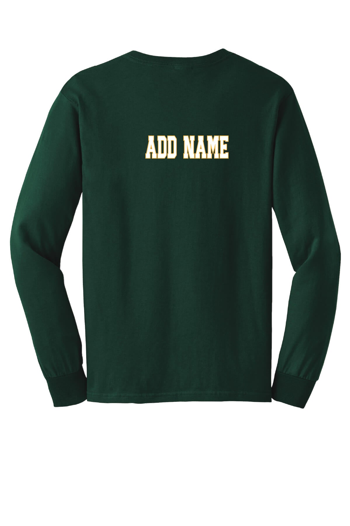 Notre Dame Spartans Long Sleeve T-Shirt back-green