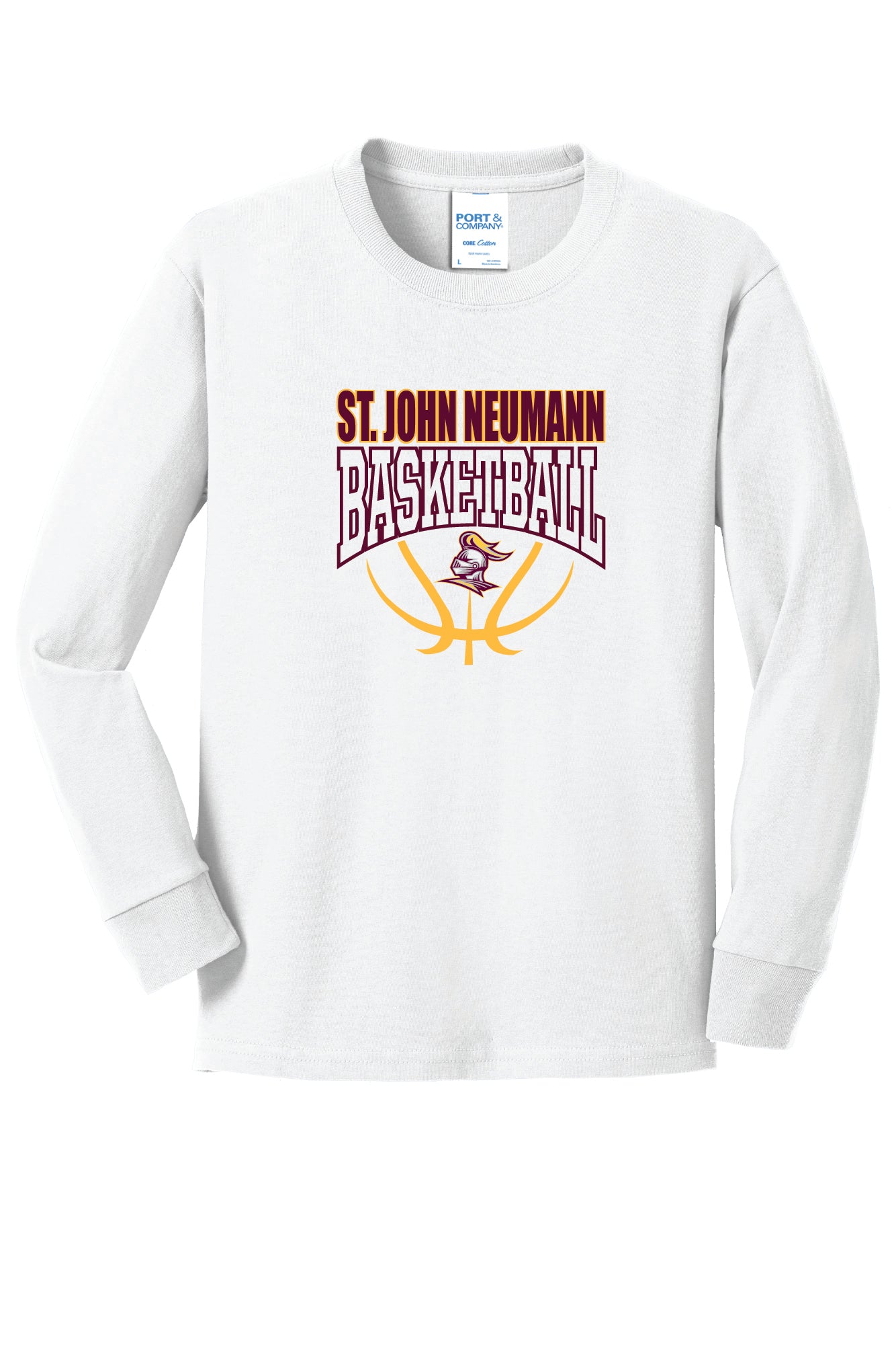 SJN Basketball Long Sleeve T-Shirt (Youth)