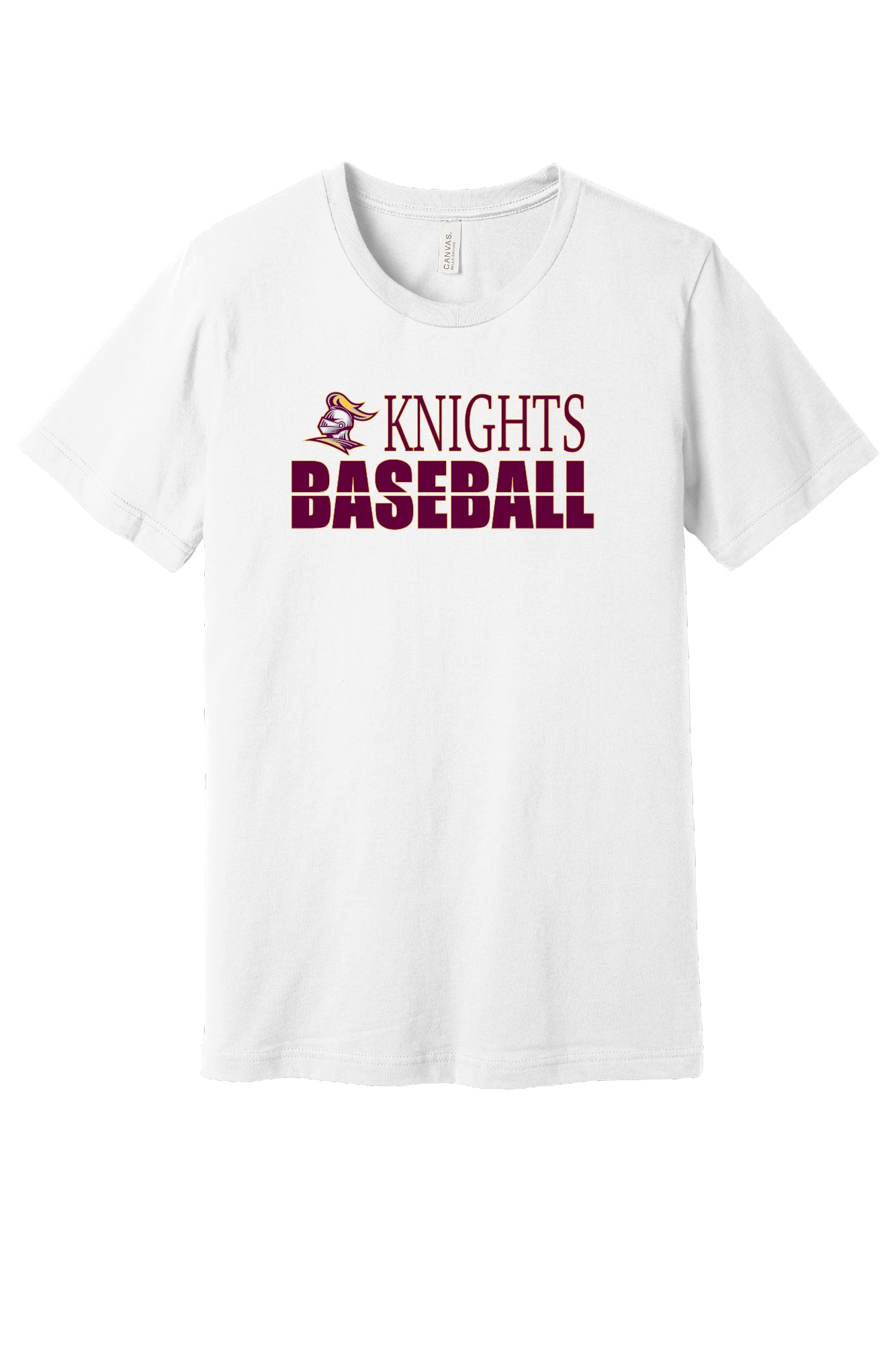 Knights Baseball Short Sleeve  Bella Canvas T-Shirt