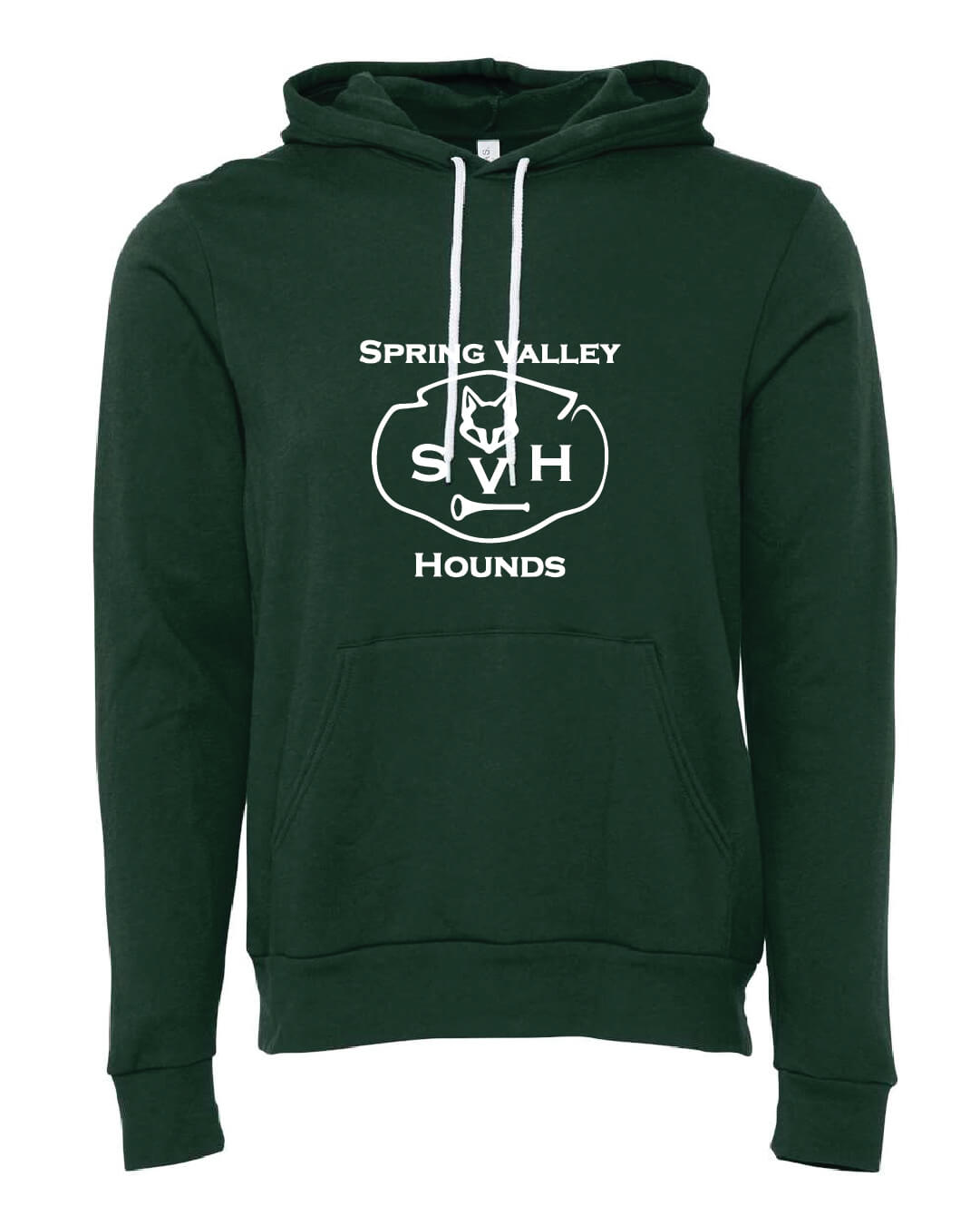 Spring Valley Hounds Hoodie (Bella Canvas, Adult) green