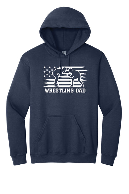 Wrestling Dad Hoodie navy