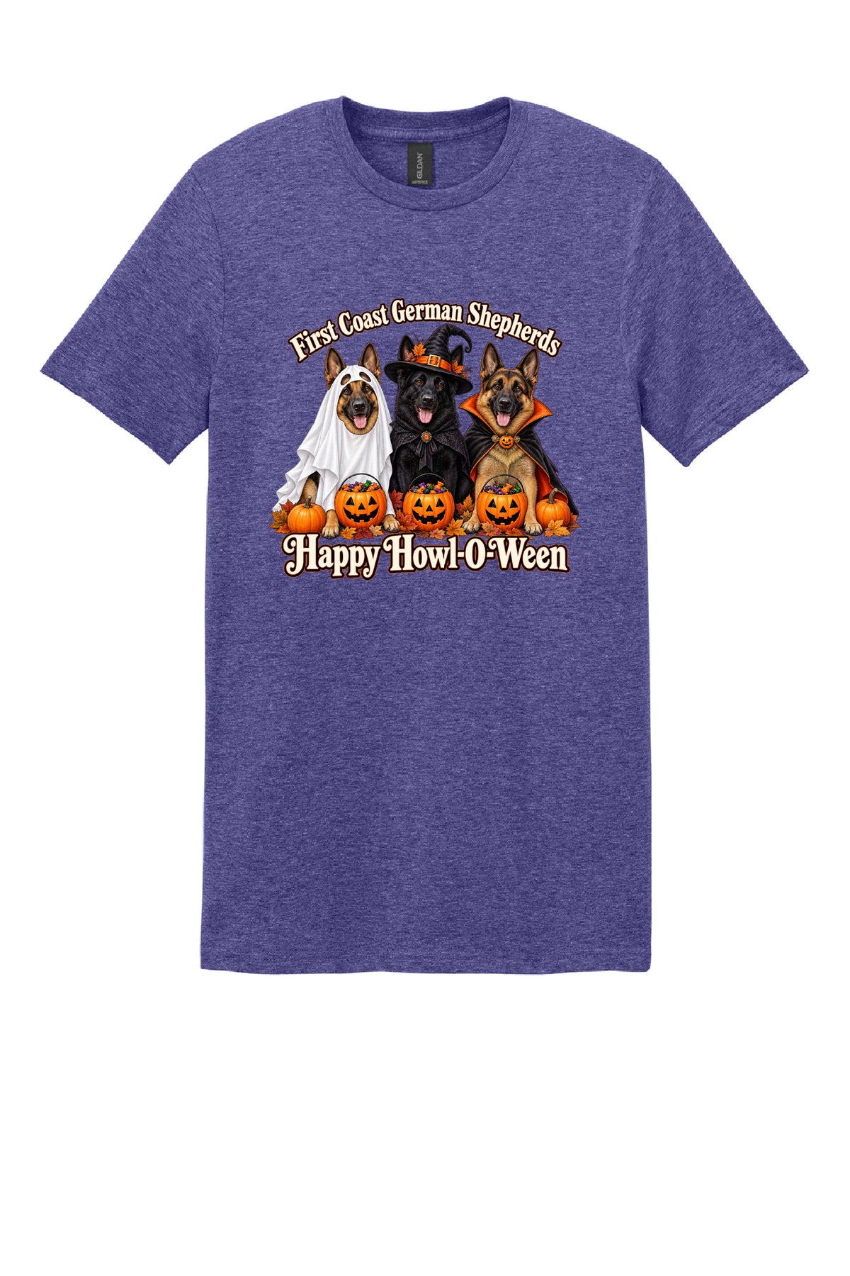 Happy Howl-O-Ween Short Sleeve T-Shirt