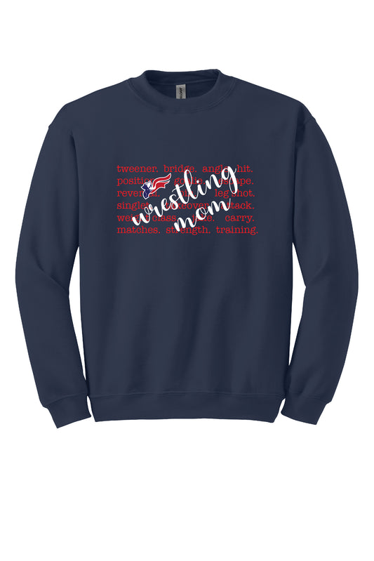 Wrestling Mom Crewneck Sweatshirt