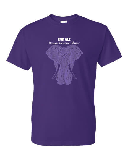 Memories Matter Short Sleeve T-Shirt purple