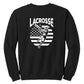 Lacrosse Flag Back Crewneck Sweatshirt Adult