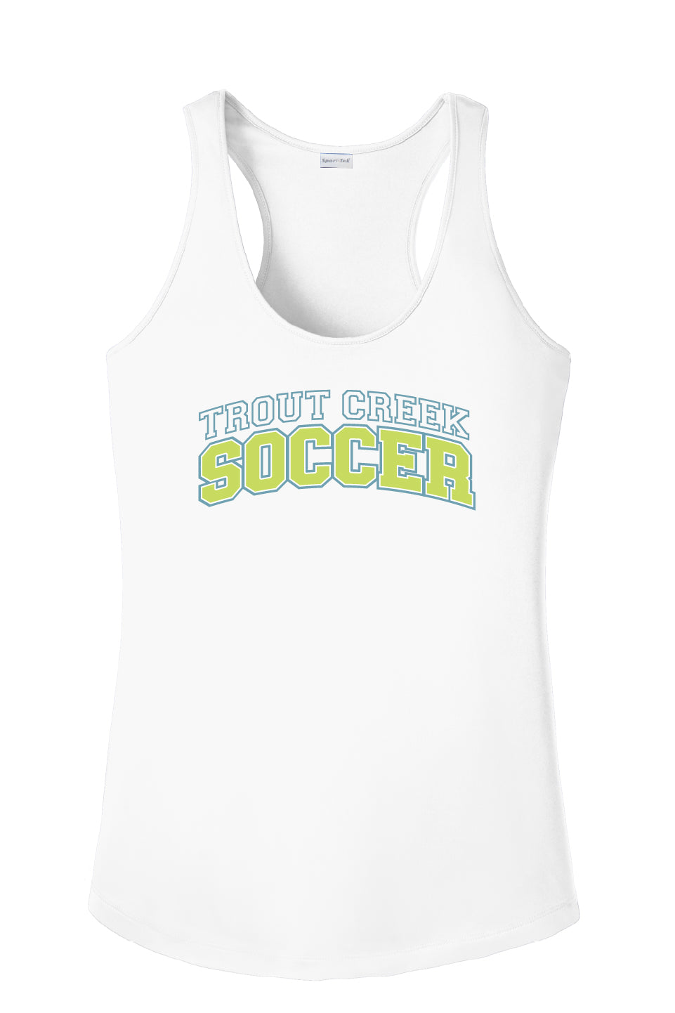 Ladies Trout Creek Soccer Performance Racerback Tank