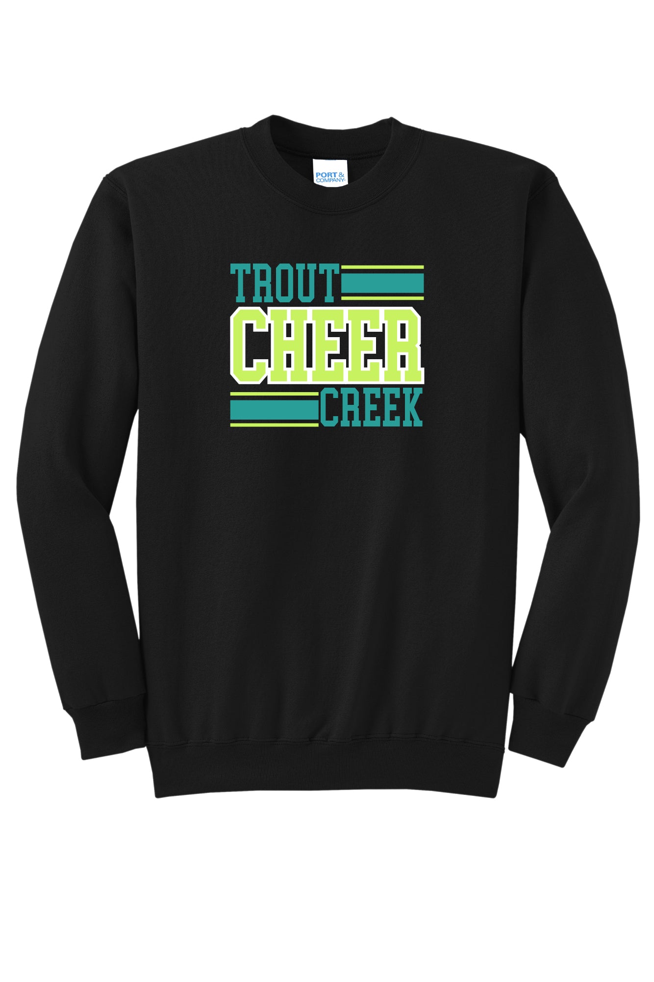 Youth Trout Creek Cheer Crewneck Sweatshirt