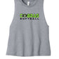 Cobras Bella Canvas Women's Racerback Crop Tank