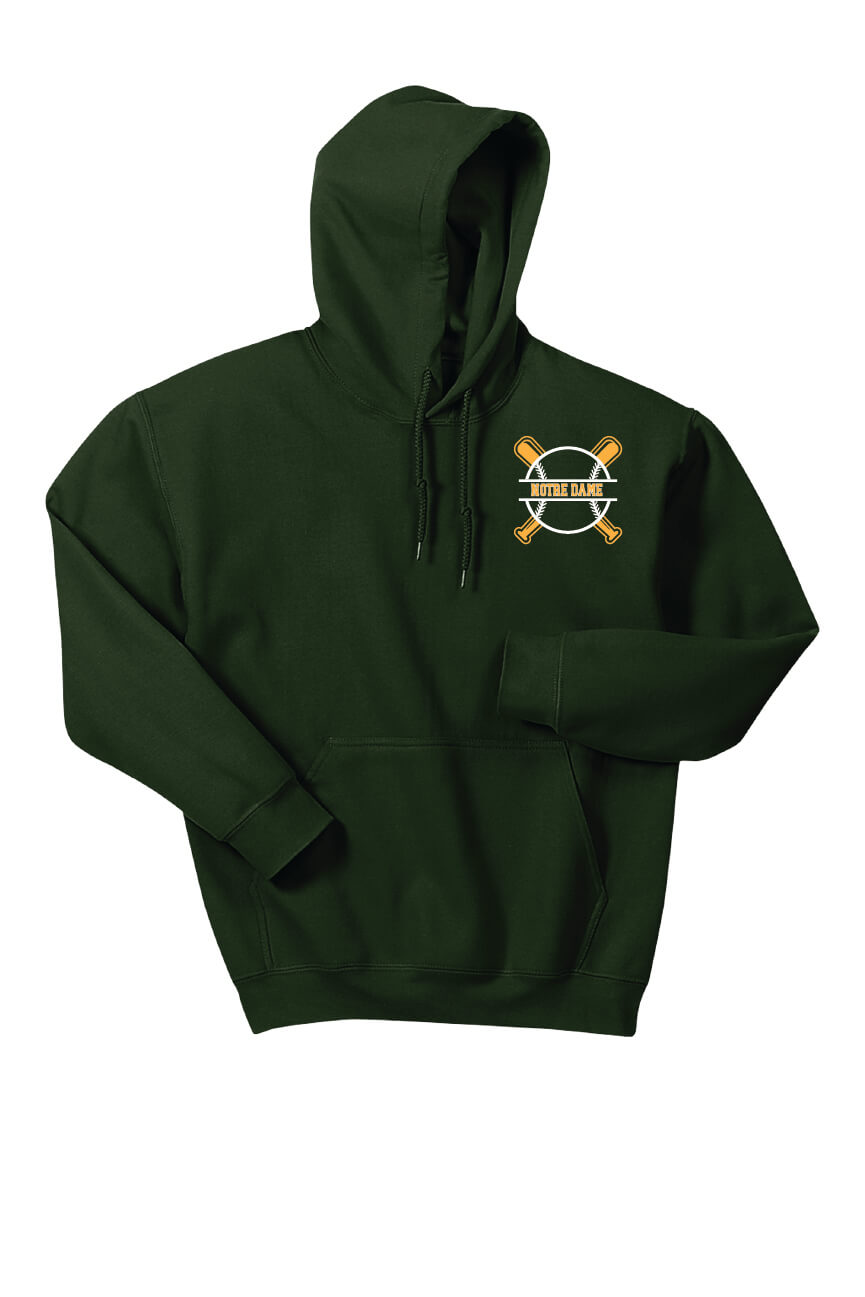 Spartans Baseball Hoodie (Youth) green, front