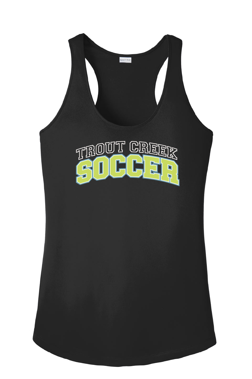 Ladies Trout Creek Soccer Performance Racerback Tank