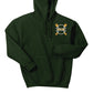 Spartans Baseball Hoodie green, front