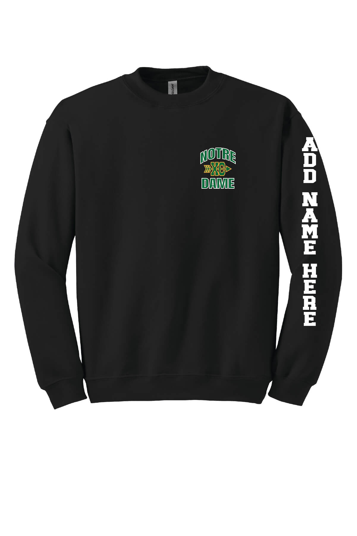 Notre Dame XC Soccer Crewneck Sweatshirt black