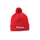 Pom Pom Beanie red